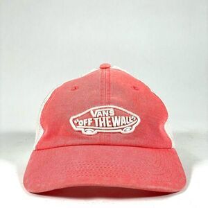 VANS OTW Strapback Hat Pink Classic Embroidered Skater Mesh‎ Baseball Cap